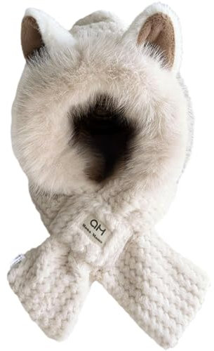 Damen-Winter-kapuzenschal, 2-in-1-mütze Und Schal, Winddicht, Mütze, Schal, Halswärmer, Dick, Warm, Plüschmütze Für Damen Und Mädchen
