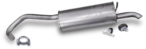 ATEC Germany Auspuff Schalldämpfer Set 1x Endschalldämpfer inkl Zubehör | Kompatibel mit: SEAT IBIZA IV, IBIZA IV Kasten/Schrägheck, IBIZA IV SC, IBIZA IV ST, SKODA FABIA II, VW POLO V, POLO Van