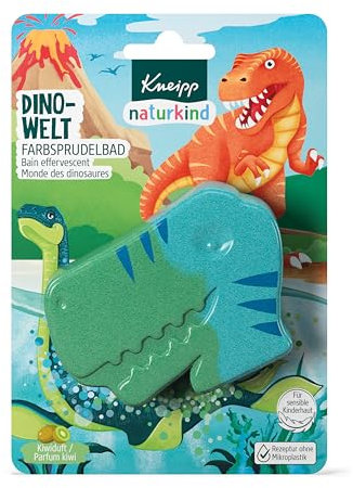 Kneipp naturkind Dinowelt Farbsprudelbad - mit viel Liebe speziell für Kinder entwickelt - bewahrt die zarte Kinderhaut vor dem Austrocknen - 1 Stück
