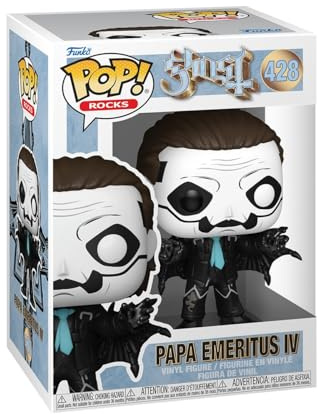 Funko POP! Rocks: Ghost Band - Papa, Bat | Offizielles Musik Merch - Vinyl Sammelfigur als Regal Deko - Geschenkidee zum Geburtstag für Fans und Sammler