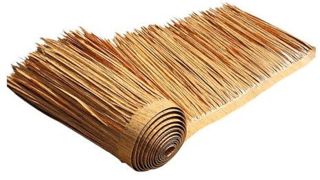 Milageto Pabellón de Techo de Paja de Techo de Paja con Artificial, simulación de múltiples usos de Uso de un Refugio de área escénica para jardín al Aire