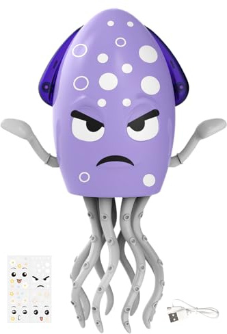 Squid Toy Elektrisk Krypande Octopus | Gungande Robot Med Och Musik Läraktiviteter För Småbarn Pojkar Födelsedagsfest Present