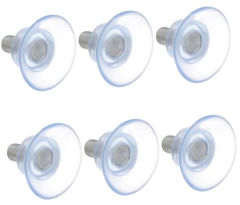 ULTECHNOVO 6pièces Ventouses pour Verre Transparentes Pvc avec Vis Ventouses Anti-collision pour Meubles de Bureau pour Suspension Décorative