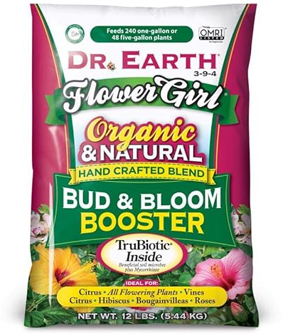 DR Earth 101 Flower Girl Bud and Bloom Booster Fertilizer, 12-Pound