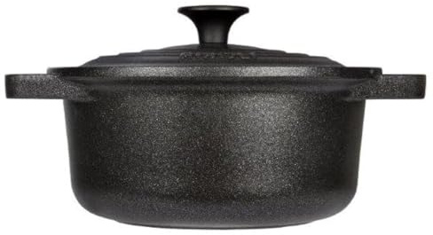 RISOLI' | LE PIGNATTE, Casseruola Antiaderente per Induzione e Gas Ø24cm, Slow Cooking, Coperchio e Manici in Fusione, Alluminio Fuso Riciclato, Made in Italy