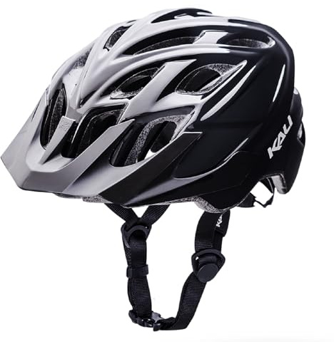 Kali Protective Chakra Solo Adult All Round Enduro, Trial and Mountian Bike Cycling Helmet with Lifetime Crash Replacement - Solid Black S/M