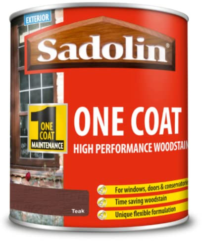 Sadolin One Coat High Performance Woodstain Teak 0.75 L