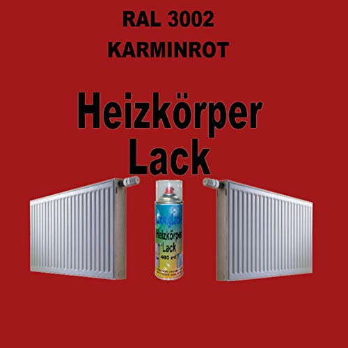 LudwigLacke Heizkörperlack Spray RAL 3002 Karminrot 400 ml
