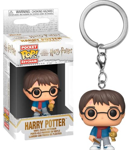Funko Pop! Keychain Holiday - Harry Potter 1 - Neuartiger Schlüsselanhänger - Vinyl-Minifigur Zum Sammeln - Strumpffüller - Geschenkidee - Offizielle Handelswaren - Movies Fans - Minifigur