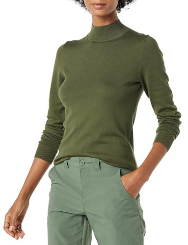 Amazon Essentials Women's Lightweight Roll Neck Long-Sleeve Jumper (Available in Plus Size)