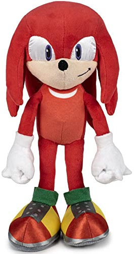 Play by Play - Peluche Sonic il riccio da 44 cm, grande, morbido, per bambini, ideale come regalo di compleanno, adatto per tutte le età (Knuckles Sonic)