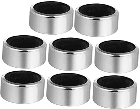 LABRIMP 8pcs Stainless Steel Wine Bottle Drip Stoppers Leak-Proof Beverage Bottle Collars Pourers Ring for Wine and Beer Drip Catcher