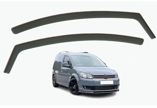 uULiit Auto Windabweiser Regenabweiser für VW Caddy MK3 2003-2014 Modelle,Windschotts TüR Seitenscheiben Regenabweisend Regenschutz Seitenfenster Visier Abweiser Auto Zubehör