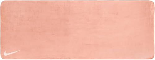 Nike Yoga Towel Yoga Handtuch Fitnessmatte Handtuch Training rutschfest, Apricot Agate/Washed Coral, One Size