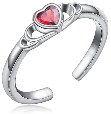 Flpruy tåringar för kvinnor 925 sterlingsilver allergivänliga justerbara öppna band ring för kvinnor sommar strand öppen tå smycken fotsmycken, Sterlingsilver, Ingen ädelsten