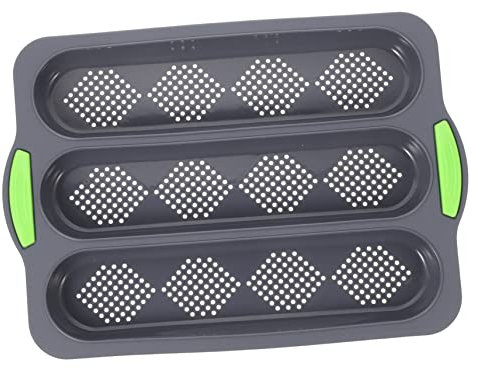 Mipcase Stampo in Silicone Per Pane Teglia Multifunzione Antiaderente Fornitura Da Cucina Maniglia Per Pane Francese e Snack