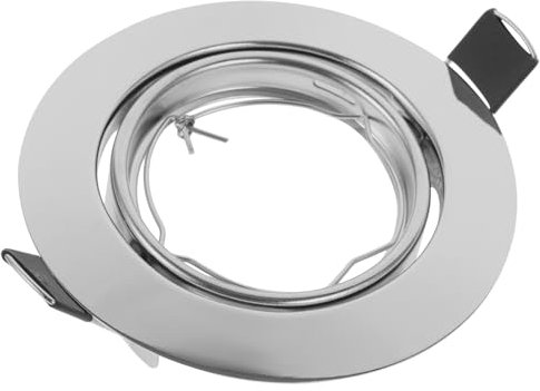 EXHUMKY Embellecedor De Foco Led Carcasa De Montaje De Luz Ajustable Diseño Moderno Compatible Iluminación Empotrada Anillo Embellecedor De Metal 1 Pieza