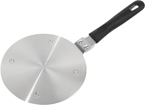 GRIRIW Diffuseur De Chaleur Adaptateur Plaque Induction Ronde Métallique Pour Cuisinière Électrique Avec Poignée Conductrice De Chaleur Acier Inoxydable