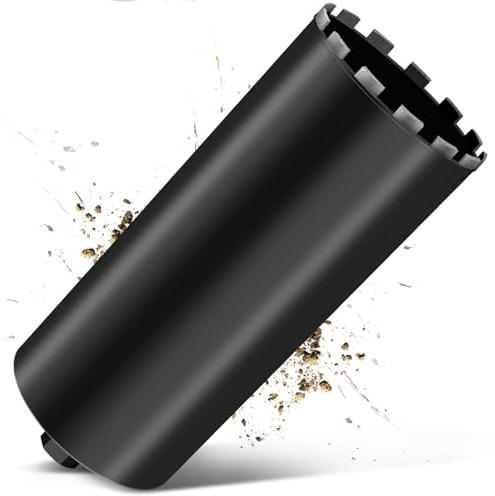 Couronne de forage diamantée UNC 1/1/4 - 180 mm - Pour forage à carotter - L 460 mm - Couronne de forage turbo de 10 mm - Couronne de forage humide/sec - Pour béton, béton armé, maçonnerie, pierre