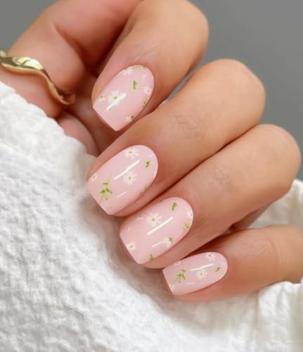 JMEOWIO Flower Semi Cured Gel Strips Wraps Nail Art Sticker