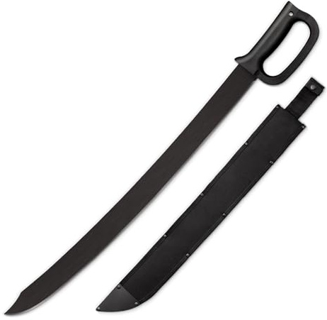 Cold Steel All Purpose Tactical Machete with Sheath, Great for Clearing Brush, Survival, Camping and Outdoor Activities, Cutlass Machete