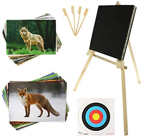 BSW STRONGHOLD EINSTEIGERSET | Zielscheibe aus Schaumstoff - inkl. Ständer und Auflagen (60x60x10, Black); Zubehör für Bogenschießen, Pfeil und Bogen, Bogensport