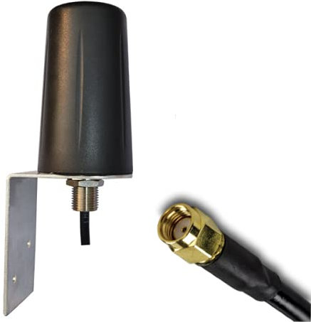 UniteCom 2,4 GHz & 5 GHz Dualband-WLAN-Antenne und Halterung 3 m Kabel RP-SMA-Anschluss Breitband-Internet WLAN kabellos, 5.8 wasserdicht für den Innen- und Außenbereich, robust 802.11AC AX WiFi 6