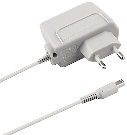 Xahpower Chargeur pour 3DS, Adaptateur Secteur Chargeur de Voyage pour Nintendo New 3DS XL/New 3DS/ 3DS XL/ 3DS/ New 2DS XL/New 2DS/ 2DS XL/ 2DS/ DSi/DSi XL - Gris