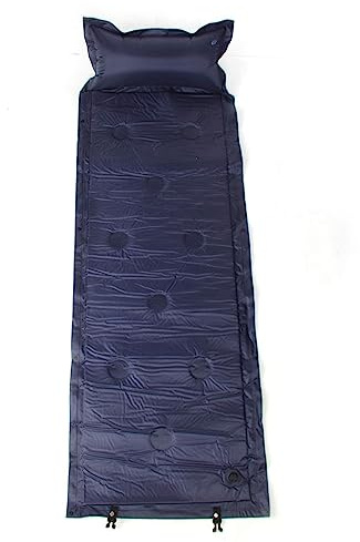 Youyijia Sleeping Mat Portable Air Pad Folding Inflatable Mattress Roll with Pillow 180 * 60cm for Hiking Camping Outdoor Activities