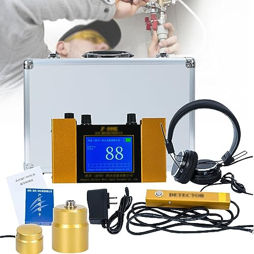 SACLMD Máquina Detector Fugas De Agua Subterranea,Sensor De Localización De Tuberías De Agua,Detector de Fugas de Agua,Detección De Fugas De Agua