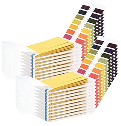 Tyenaza 20 Packungen PH-Teststreifen, Flüssigkeiten Säure Alkali Teststreifen Papier Wasserqualitätsindikatorpapier Für Unterricht, Chemieexperimente (4,4 X 6,8 cm)