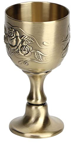 Calice Or Gobelet, Vintage Métal Rouge Vin Gobelet Communion Pour Église Coupe Saint Autel Calice Mini Verres à Vin Gobelet En Cuivre Pur Pour la Décoration