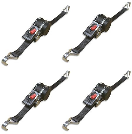 Trupa 4x 3m Automatik LC 300/600 daN 25mm Schwarz Cargo Spanngurt