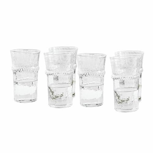LOBERON Glas 6er Set Beiras, klar | mundgeblasen, klassische Becherform, dezent strukturierte Oberfläche, spülmaschinengeeignet, Tischaccessoires, Küchenzubehör