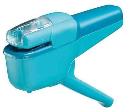 Purzen Heftklammerloser Hefter, lochlos für 10-Blatt-Bindung, Hefter für Büro und Klassenzimmer,Blau