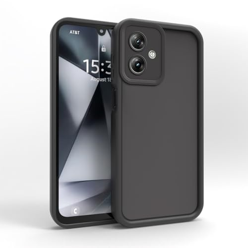 PanXCase Funda para Motorola Moto G54 - Carcasa Silicona Delgada Suave Ligera Elegante Diseño, Protección Cámara Antichoque Antiarañazos Cover (Negro)