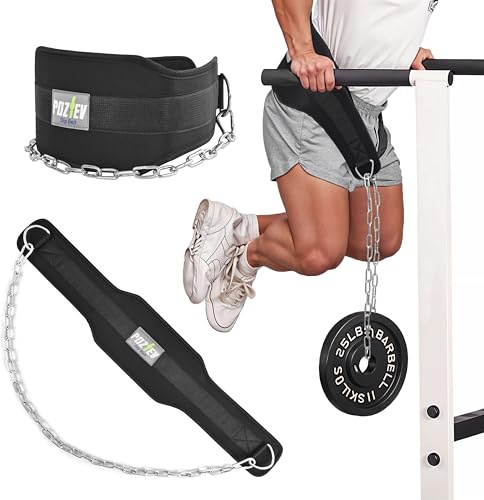 Cinturón de inmersión con cadena para levantamiento de pesas, óptimo para dominadas, sentadillas, levantamiento de pesas, accesorio para sentadillas, crossfit, entrenamiento, equipo de gimnasio unisex