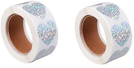 SEWACC 2 Rollen Laserpapieretikett Postkartenumschläge Aufkleber für Hochzeitsfeiern Geschenkanhänger aus Kraftpapier Geschenketiketten scrapbook Mehrzweckaufkleber Aufkleber aus Papier