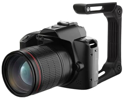 FLKWOP Caméscope professionnel 4K double caméra haute définition 64 millions de pixels WIFI caméra vidéo numérique pour YouTube Streaming HD Vlog