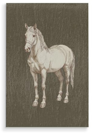 artboxONE Holzbild 60x40 cm Natur Vintage Horse von Künstler Winthas