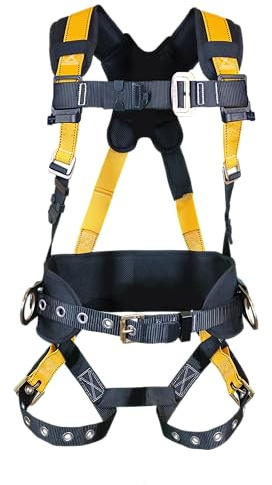 Guardian 3711174 | Seraph Construction Style Harness | Waist Pad | PT Chest | TB Leg | 3D (Dorsal, Sides) | OSHA and ANSI Compliant | XL-XXL