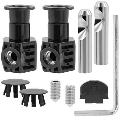TETEWEVER Schwarz WC Befestigungsset Universal Wand-WC Befestigung Wandhängende Toiletteninstallation Zubehör Befestigungsset für Wandhängende mit Schraubenschlüssel, für Wand-Toiletten