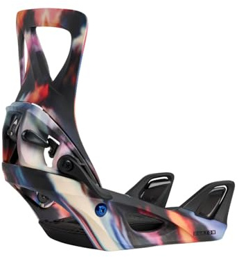 Burton - Fijaciones de snowboard Step on Re:Flex Snowboard Binding Floral Blur para mujer, talla M, color negro