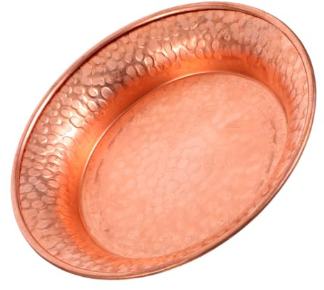 TOYZFRIENDY Ciotola in Rame Artigianale per Offerte e Salse Decorazione Culturale Unica Multifunzione per Gioielli e Adorazione Design Martellato Manuale Resistente