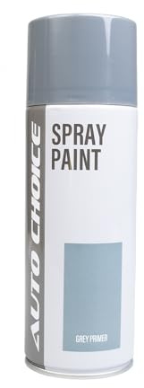 Auto Choice Grey Primer Spray Paint 400ml – Multi Surface Aerosol Paint for Metal, Plastic, Wood & Automotive Use, Fast Drying, Durable Finish, Fade & Weather Resistant