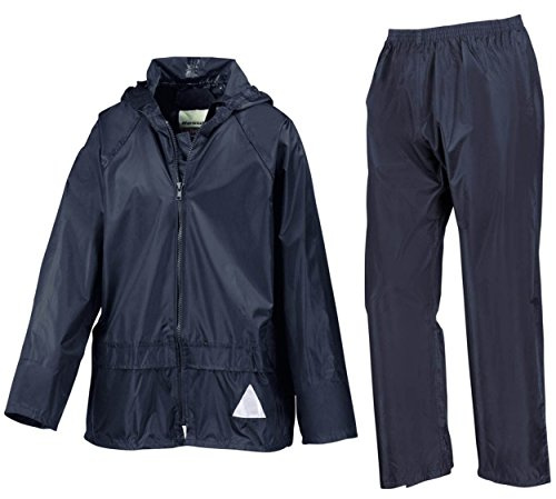 Kids weatherguard jacket and trouser navy age 9-10