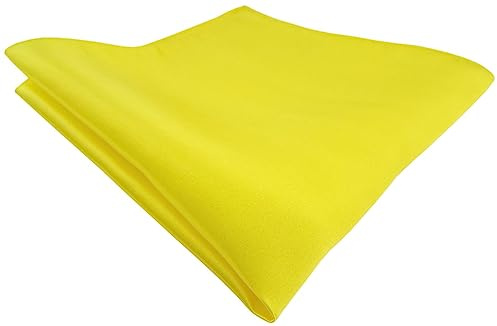 TigerTie Satin Seideneinstecktuch in Uni einfarbig - Einstecktuch 100% Seide