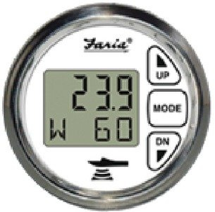 New Digital Depth Sounder with Air & Water Temperature faria Instruments 13852 Chesapeake SS Transducer Transom