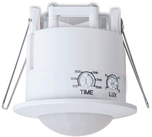 sonero IMS070 Rilevatore di movimento da incasso a soffitto - installazione interna per montaggio a incasso a soffitto, bianco, classe di protezione: IP20, campo di lavoro 360° / 6m, 1 pezzo