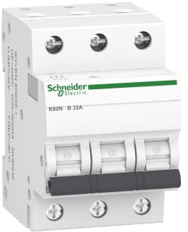 Schneider Electric A9K01332 Leitungsschutzschalter K60N 3P, 32A, B Charakteristik, 6kA